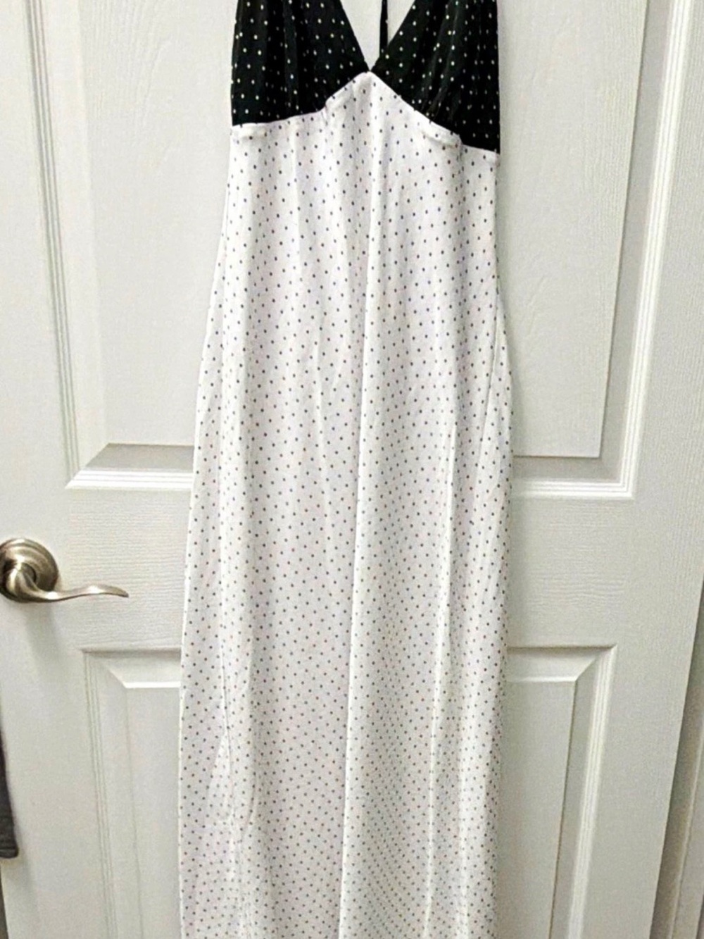 wild fable Black and White Polka Dot Maxi Dress